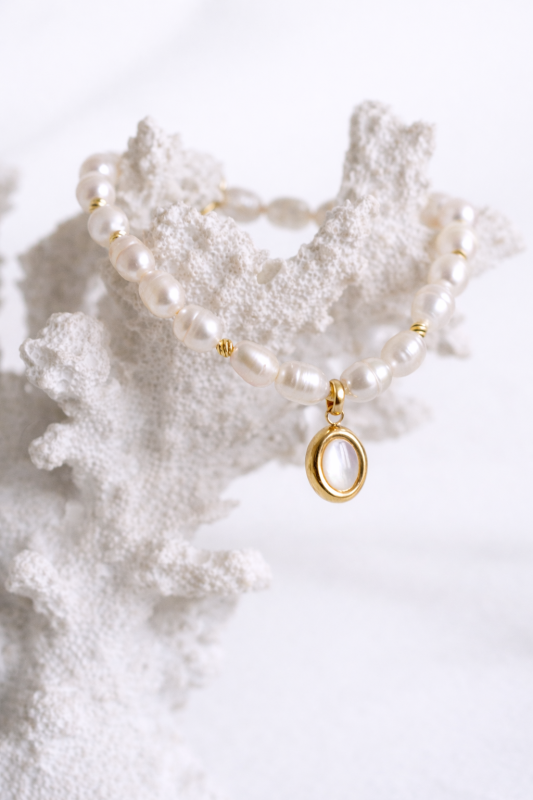 Perłowy Blask - Bransoletka 